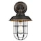 Westinghouse Fixture Wall Outdoor 60W Iron Hill 8.75Wdth, Black Brnz Hgh-Light Cage Clear Glass 6121600 - alternate 1